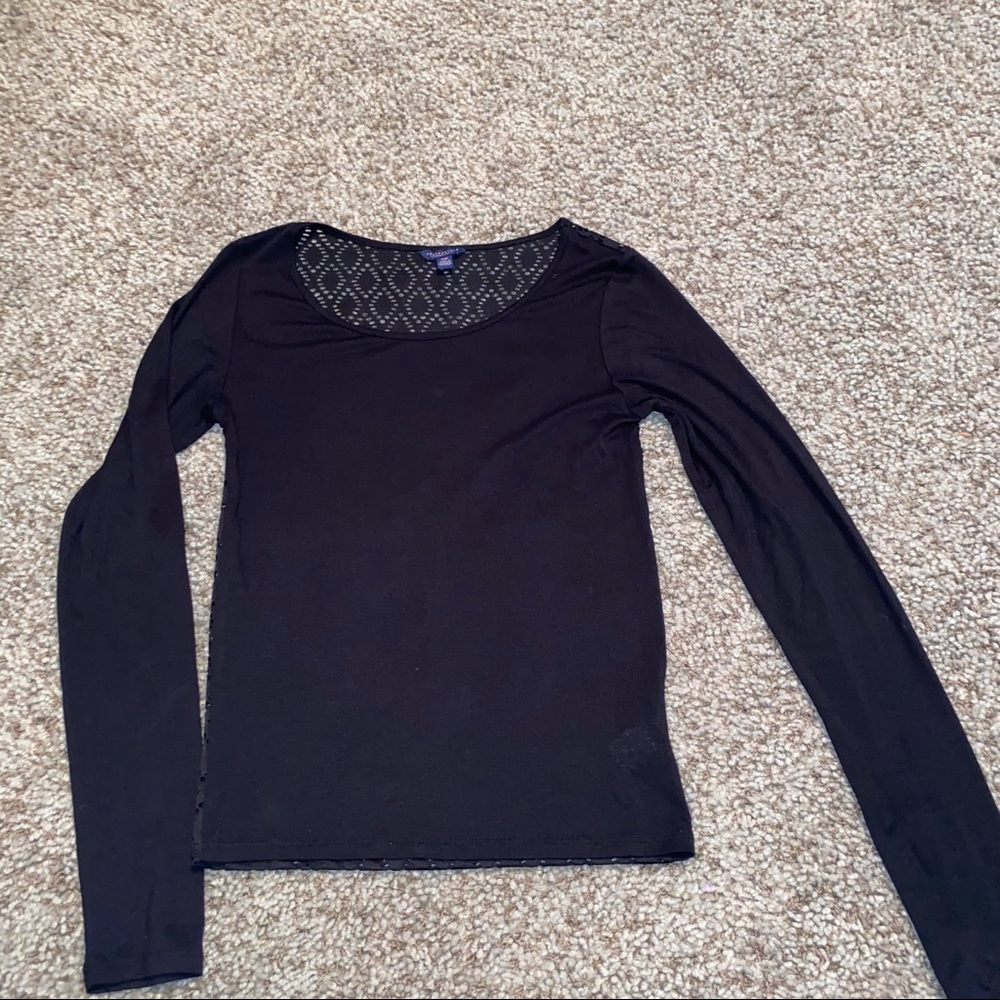 FINAL ❗️black long sleeve top with back design